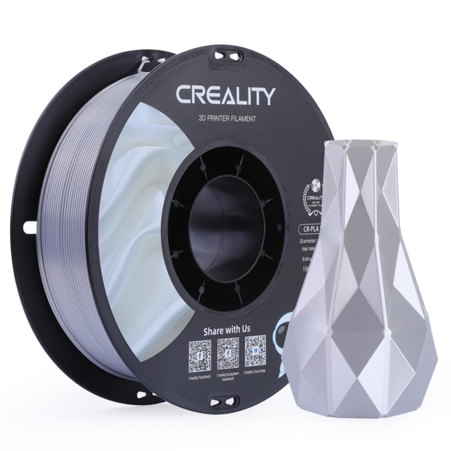 CREALITY Silk PLA Filament 1.75mm, Neatly Wound