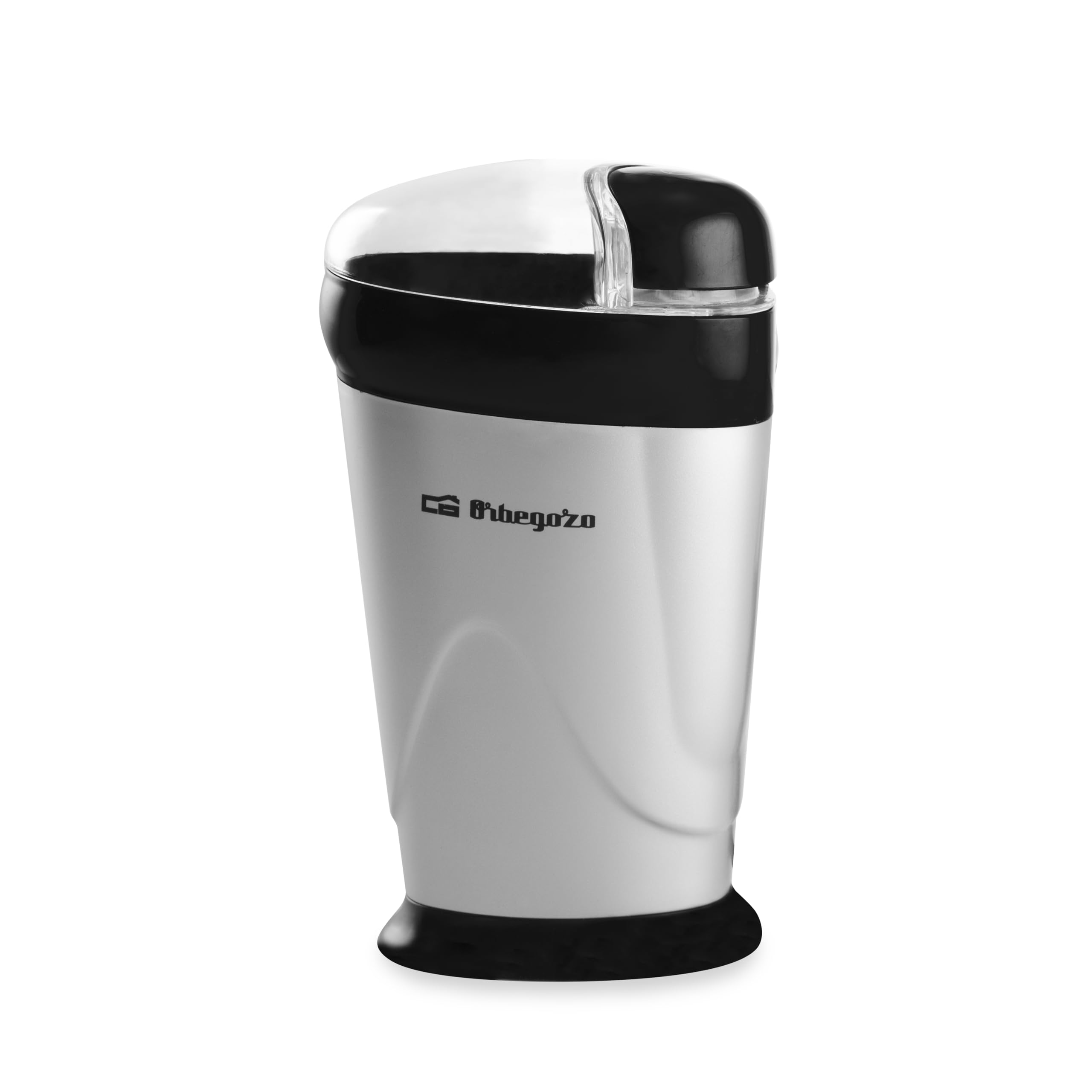 Orbegozo MO 3250 Coffee Grinder, Stainless Steel Blade, Safety Switch, Transparent Lid, 150 W, Black