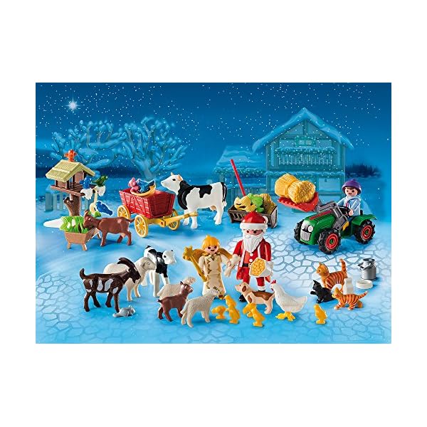 PLAYMOBIL 6624 - Adventskalender Weihnacht auf dem Bauernhof – Bild 3