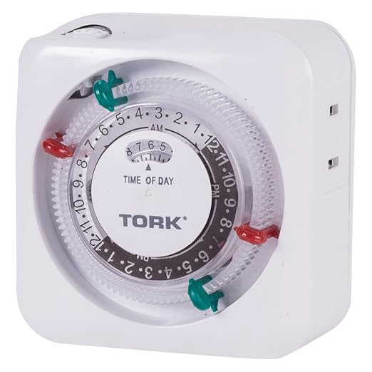 Amazon.com: Tork NSi Industries SA011 Indoor 15-Amp 24-Hour Mechanical Plug-in Lamp and Appliance Timer with LED Nightlight - Multiple On/Off Settings ...