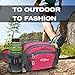 ENGYEN Fanny Pack Waist Bag for Women Men, Running Packs Gear with Phone Water Bottle Holder Adjustable Belt, for Travel Workout Hiking, Carrying iPhone Money