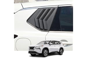 Kakash Custom Exterior Accessories for Nissan Rogue 2021 2022 2023 2024 ABS Material Racing Style Rear Side Window Louvers Ai