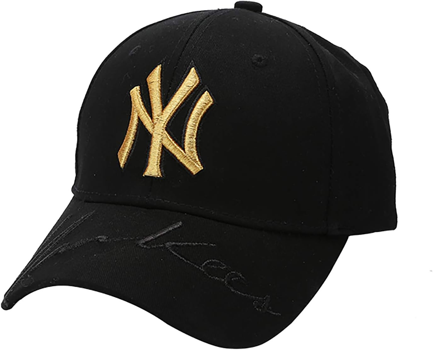 Unisex MLB Yankees Baseball Cap - Adjustable New York Fashion Hip Hop Hat with Embroidery Classical Black