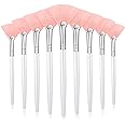 9 Pieces Facial Brushes Fan Mask Brushes, Soft Facial Applicator Brushes Tools for Peel Glycolic Mask Makeup for Mud Cream (P