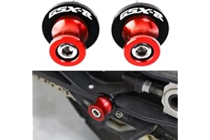 FREAXLL 2pcs M8*1.5 Motorcycle Swing Arm Sliders Spools 8mm for Suzuki GSXR 600 750 1992-2024 GSX-R 1000 2001-2024 GSXS 600 750 1000 GSX-8R GSX-8S 2023-BRed