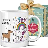 Funny Other Aunts & You Mug Gifts for Aunt from Niece, Nephew - Cool Gifts for New Aunt, Auntie, Sister - Auntie Birthday Gift - Announcement, Promoted to Aunts Gift - Unicorn Mug