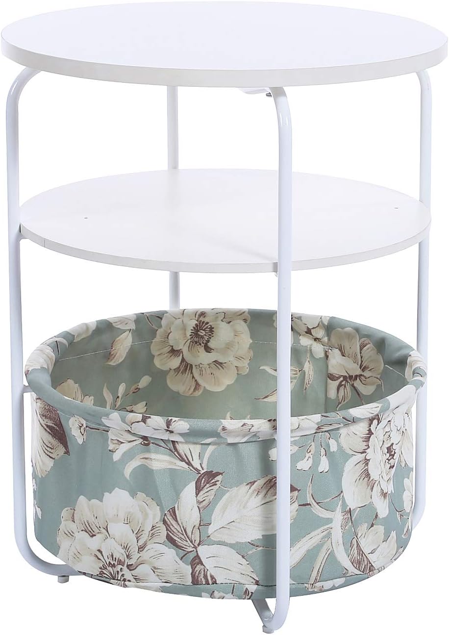 Best 3 Tier Round Side End Table With Basket