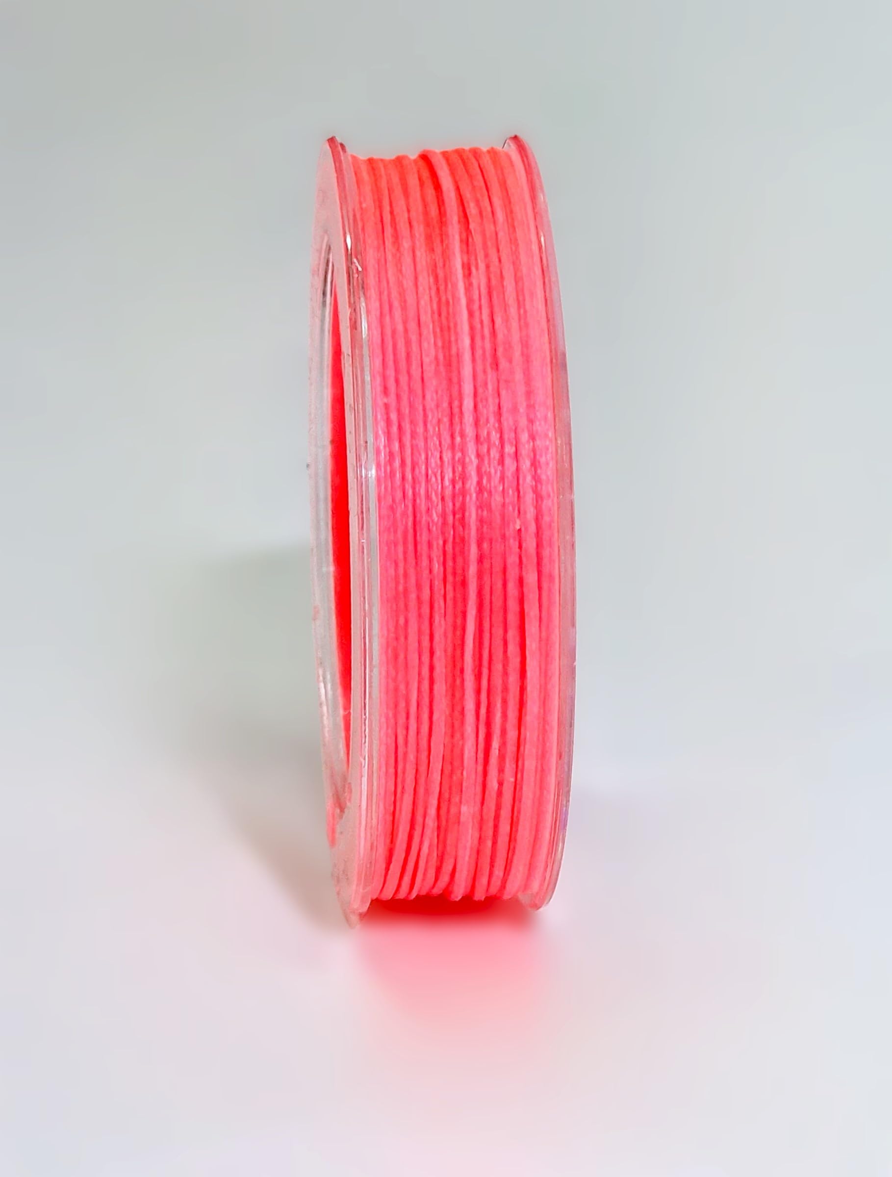 Vibrant 1mm 25mt Whipping Twine Waxed Thread Polyester Spool Rope, Leather, Sail (Pink)
