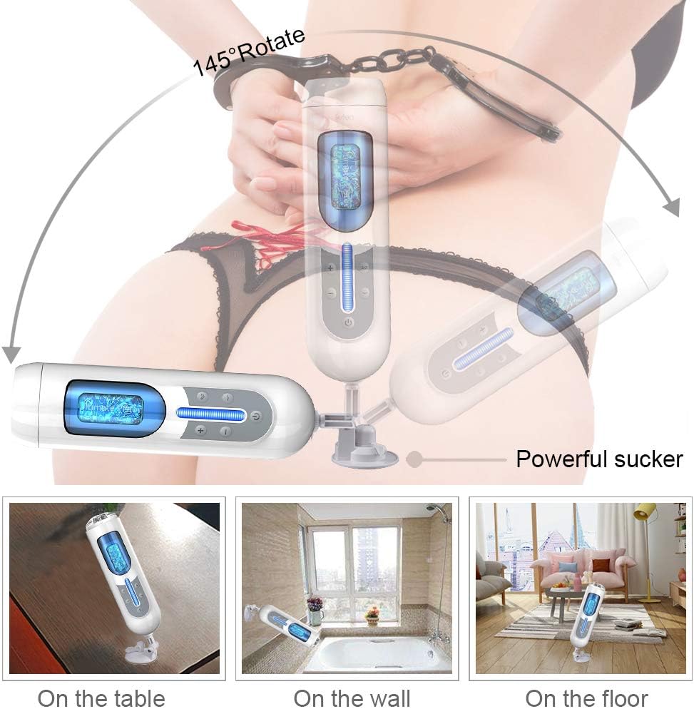 10 Telescopic 5 Speeds Automatic Male Vibrant Delay Trainer for Men Underwear Use with Heating Masturbration Cup Pòckèt Pùssèys Hands Free Toys Heated Function Waterproof Best Funny Toys
