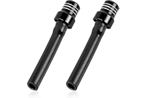 CCHRN 2 PCS Breather Hose Gas Fuel Tank Cap, CNC One Way Fuel Tank Cap Valve Vent Tube with Check Ball, Aluminum Universal Br
