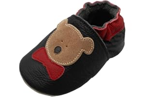 YIHAKIDS Soft Sole Baby Girls Boys Shoes Infant Toddler Leather Moccasins Slippers First Walker Crib Shoes Unisex