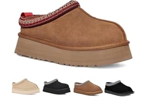 Hoaeiewds Fashion plush platform slippers for kids trend Mini Fleece Lined boots big kids Outdoor indoor slippers little kids Anti slip boots girl boys Short ankle boots Toddler