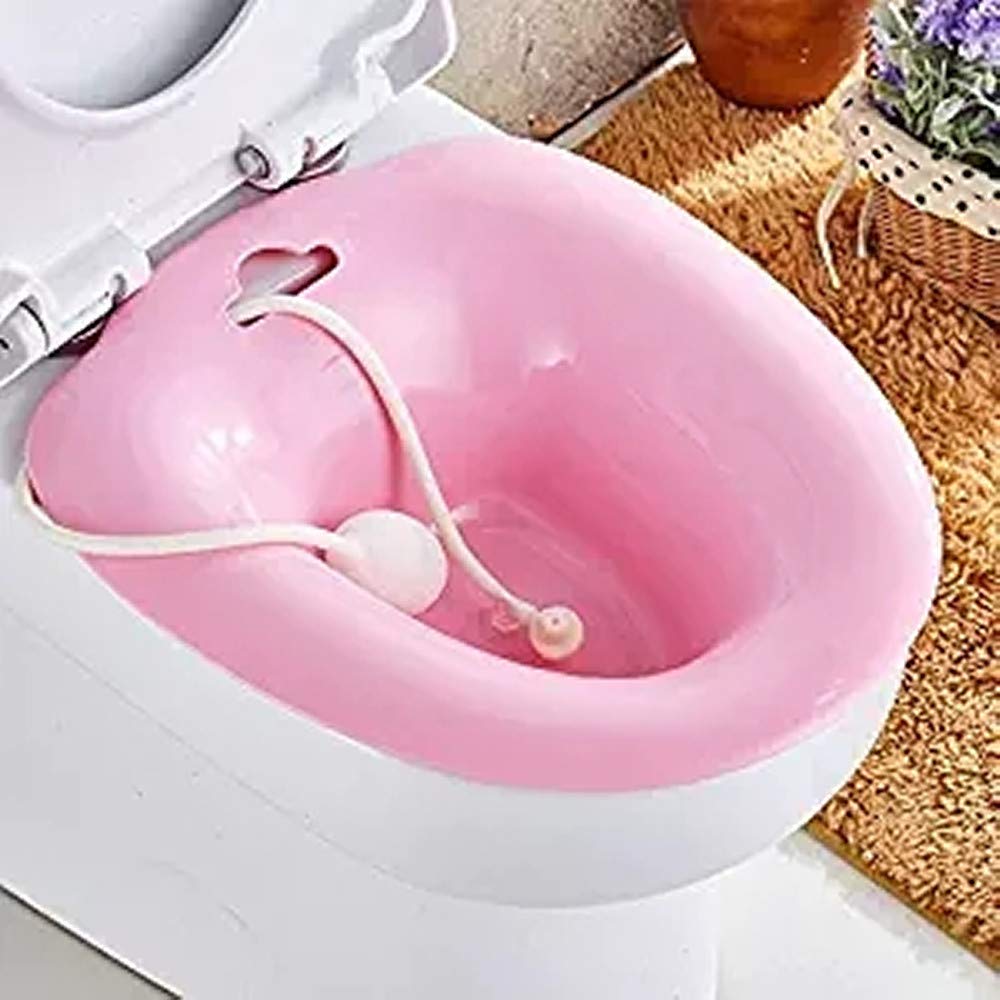 Sitz Baths Install On Toilet For Hemorrhoids Patients With Flush Hose