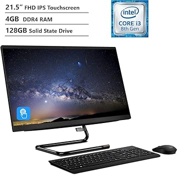 Lenovo Ideacentre A340 22igm 21 5 Touch Screen All In One Intel Pentium Silver 8gb Memory 1tb Hdd Business Black F0ea003rus Best Buy