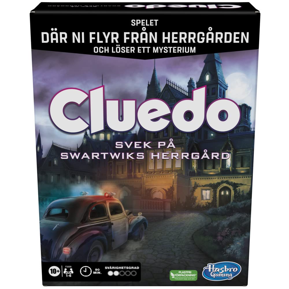 Clue Treachery at Tudor Mansion, You Escape The Mansion and Solve a Mystery Family Board Game to Work Together, Mystery Games from 10 Years, 1-6 Players (Finnish)
