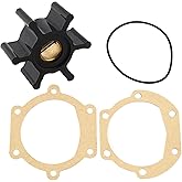 09-810B Raw Sea Water pump Impeller Kit for Jabsco Pump 18653-0001 Inboard | Flexible Rubber Impeller Replacement for Yanmar 128990-42200, for Westerbeke 034440, for Jabsco 18653-0001, Sierra 18-45713