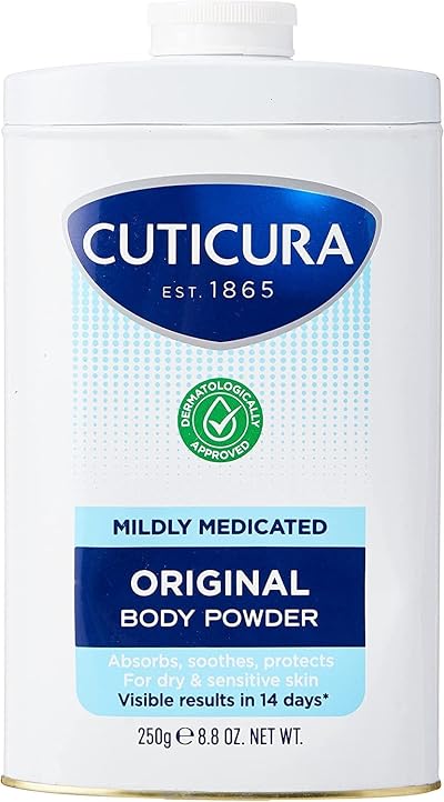 Cuticura Talcum Powder Mildly Medicated 3 Pack x 250g