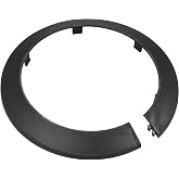 uxcell Pipe Cover Decoration, 114mm PP Plastic Escutcheon Water Pipe Drain Line Cover Black 4pcs