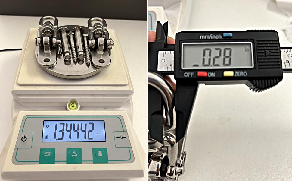 2Pcs2000 lbs Load Capacity 304 Stainless Steel Swing Bracket Porch Swing Hanging Kit 180°C Front and Back Rotation & 360°C Rotation for Swing Set Accessories, Playground, Yoga Hammock, and More