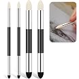 4pcs Artist Blending Sponge Pen Dual Tip Reusable Drawing Art Soft Oil Pastel Blending Tools Washable Sketch Rubbing Sponge B