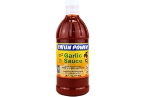 Cajun Power garlic sauce - Authentic Louisiana Flavor, Gourmet Cooking Sauce, Perfect for Cajun Recipes, Marinades, Grilling, and Dipping (1 Pack, Garlic Sauce 16oz)
