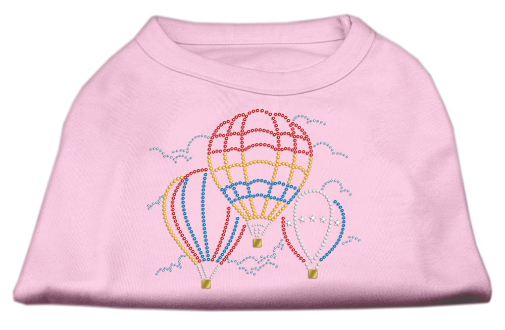 Mirage Hot Air Balloons Rhinestone Pet Shirt, Large, Light Pink