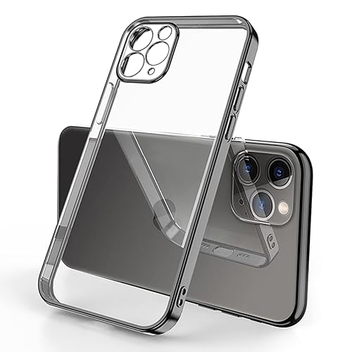 ZEZHOU Compatible with iPhone 11 Pro Clear Case, Camera Covered