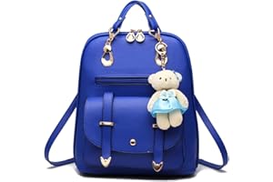 BAG WIZARD Girls Leather Purse Backpack Mini Teen Teenager Fashion Quilted Small Size Shoulder Bag