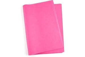 TUPARKA 60 Sheets Valentine's Day Tissue Paper 50x35CM Hot Pink Gift Wrapping Paper Bulk for Valentine's Day DIY Crafts Birth