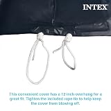 Intex 8-Ft Easy Set Pool Cover Blue 128020 Round Overhang 30 cm view 6