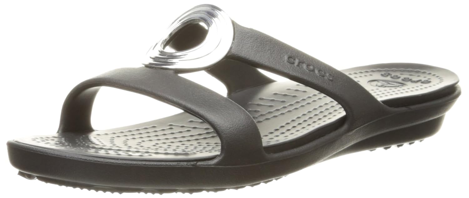 crocs women's sanrah beveled circle sandal
