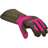 G & F Products Florist Pro Rose Gardening Gloves, Synthetic Leather Palm, Thorn Protection, Long Sleeve