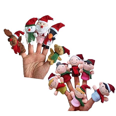SLHP Fingerpuppen Handschuh Spielhandschuh Baby Story Zeit Requisiten Kinder Lernspielzeug Tier Puppen Spielzeug Rollenspiel 