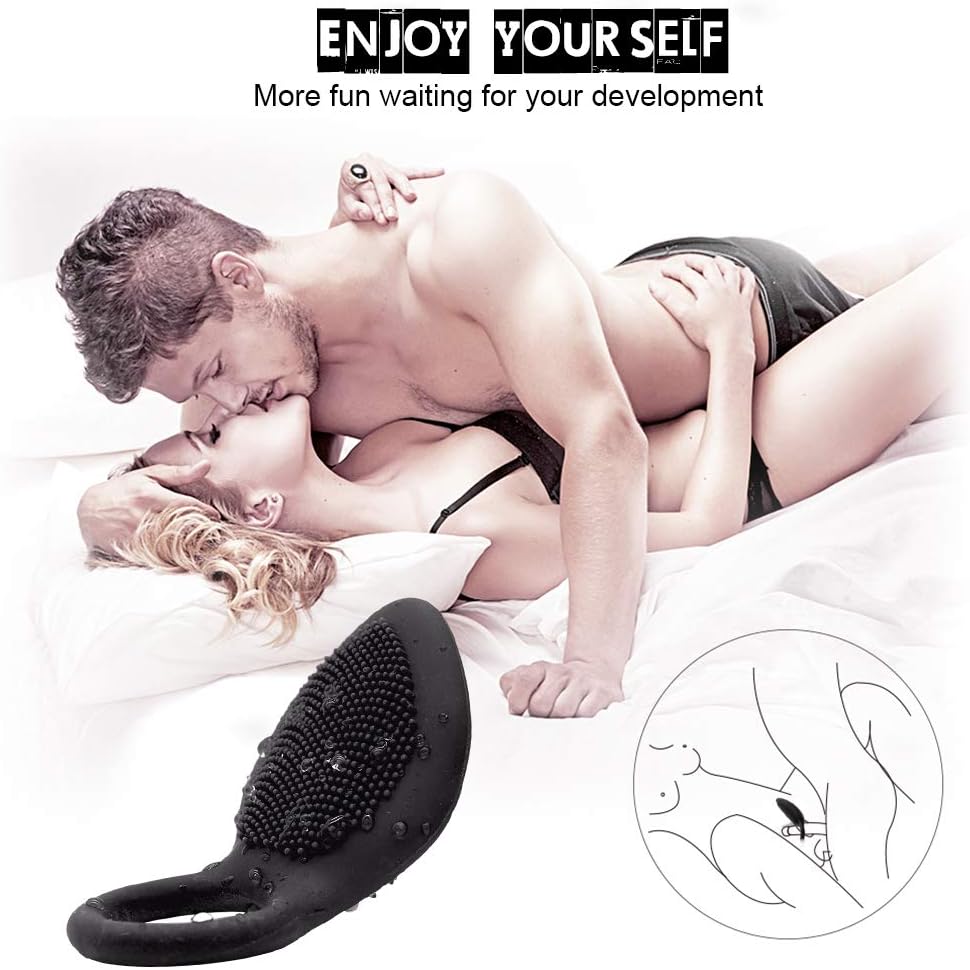 Vibranting Delay Rings for Couples,Male Pennis Ring Powerful Viberation Sexy Toystory for Adult Women and Men Bed Flirting Peasure,Tshirt