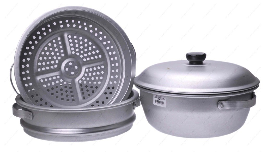 M.V. Trading ST50 3-Tier Aluminum Steamer, 20-Inch