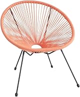 EVRE Goa Coral Bistro Set - 2 Chairs & Glass Top Table for Outdoors view 4