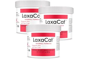 PET HEALTH SOLUTIONS LaxaCat Hairball Formula for Cats - Supports Skin & Hair Coat, Vitamin, Mineral Oil - Healthy Coat - Regular Bowel Movement - Natural Ingredients - 270 Soft Chew