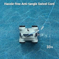 Robotic Pool Cleaner, Wired Automatic Pool
