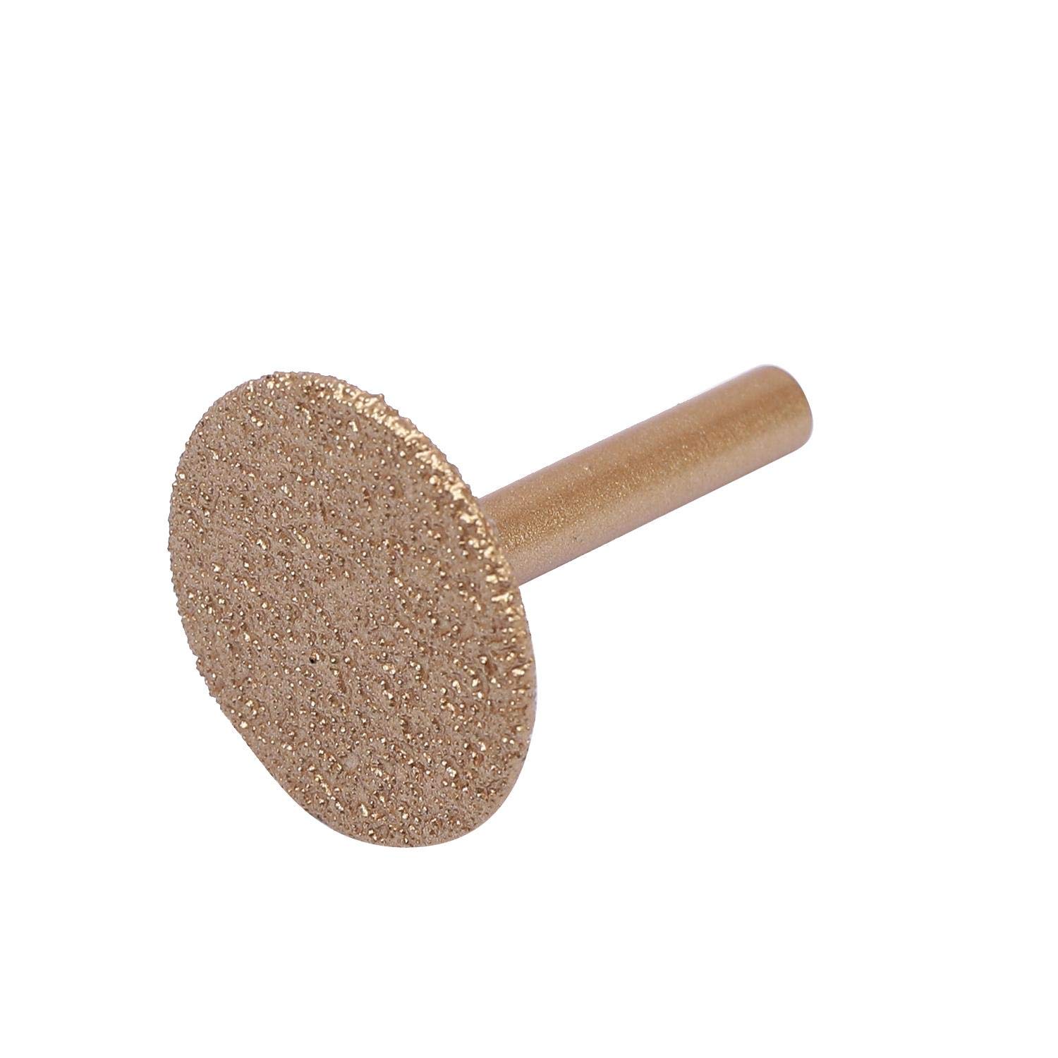 KATSU Tools Die Grinder Burr Diamond Router Bit 6mm Shank Grit 40# Circular 30x2