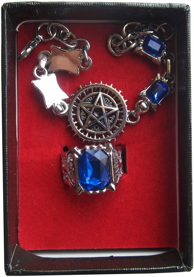 Cosplay Black Butler Kuroshitsuji Ciel Ring + Bracelet Set by Animekingdom