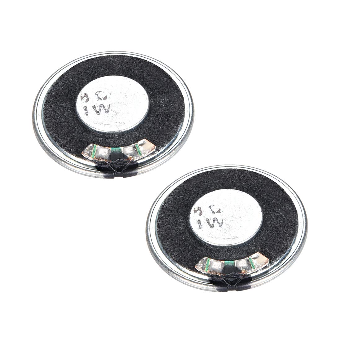 sourcing map 1W 8 Ohm DIY Speaker 36mm Round Shape Replacement Loudspeaker 2pcs