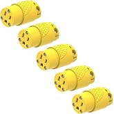 ThunderWay Extension Cord Connector, Female, NEMA 5-15R, Yellow, 5 Pack | Electrical Replacement Connector, 3 Prong, 15A 125V, straight blade grounding type, UL Listed