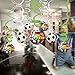 30CT Soccer Hanging Swirl for Soccer Party Supplies Theme Birthday Party Decorations