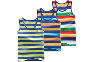 Coralup Toddler Baby Boys Tank Soft Cotton Sleeveless Top Undershirts Pack of 3