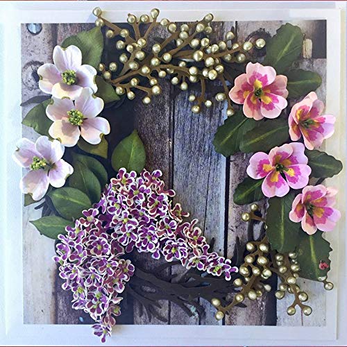 Christmas Stencils DIY Flower Floral Leaves Metal Cutting Dies