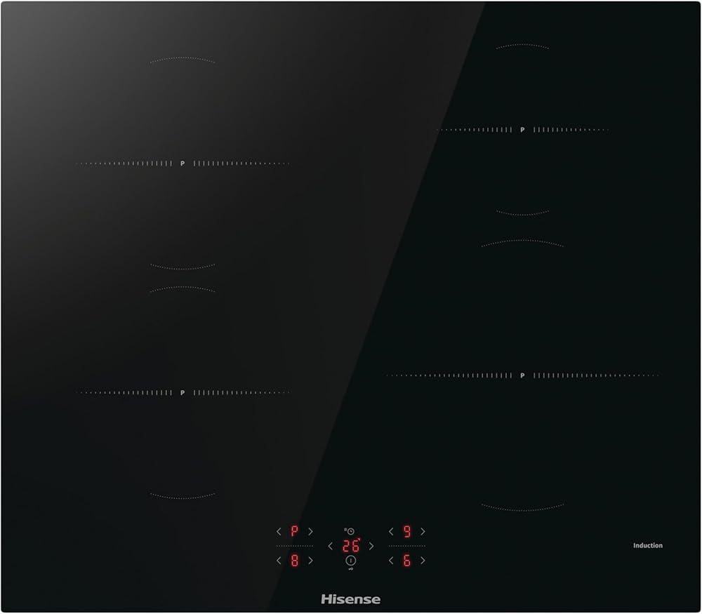 Hisense HI6401BSC Built-in 60cm Induction Hob Ceramic Glass Black 7200W