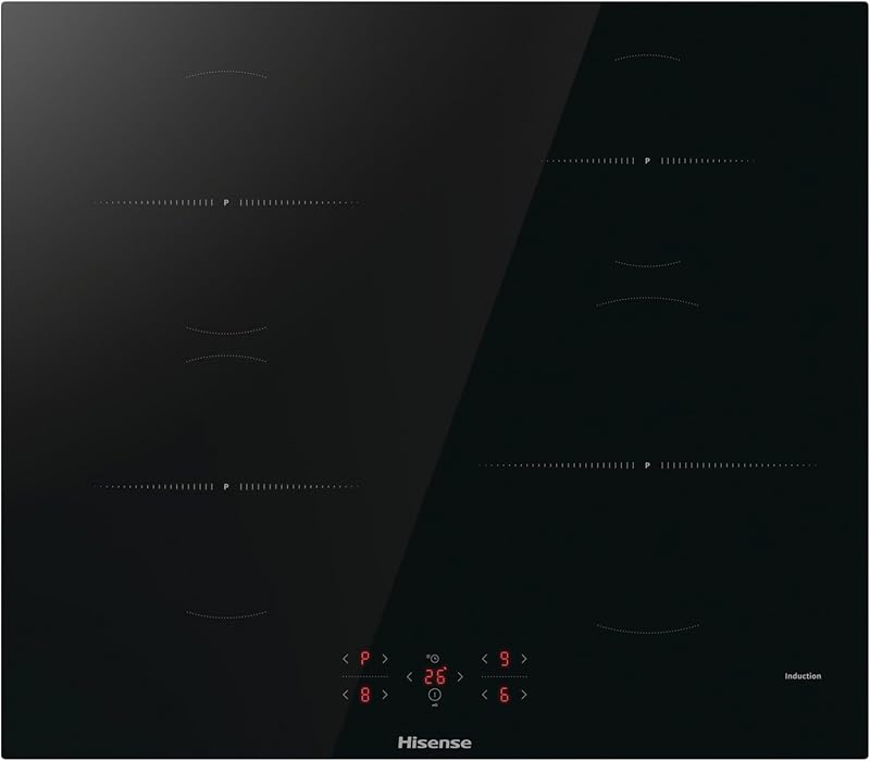 Hisense HI6401BSC Built-in 60cm Induction Hob Ceramic Glass Black 7200W