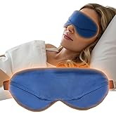Heated Eye Mask-Cordless Eye Mask for Dry Eyes,Electric Warm Compress for Eyes,Improved Sleep, Blackout Eye Heating Pad for Eye Relief,Rechargeable Warming Eyes Mask for Travel with Washable Cover