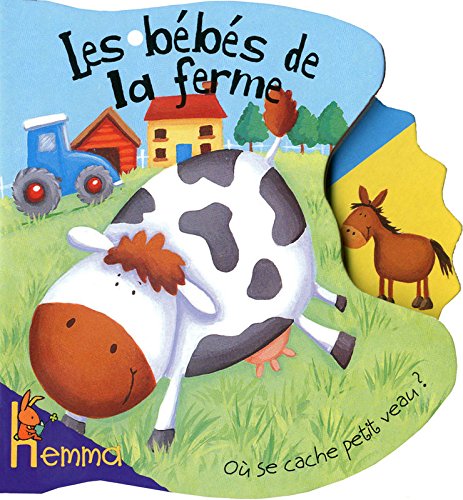 Amazon Com Les Bebes De La Ferme Ou Se Cache Petit Veau Jolie Roulette French Edition Lacharron Delphine Books