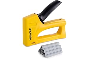 YEAHOME Light Duty Staple Gun, Upholstery Staple Gun with 1000PCS JT 21 Staples of 5/16 inch, Stapler Gun for Wood, Classroom, Crafts, DIY, Decoration